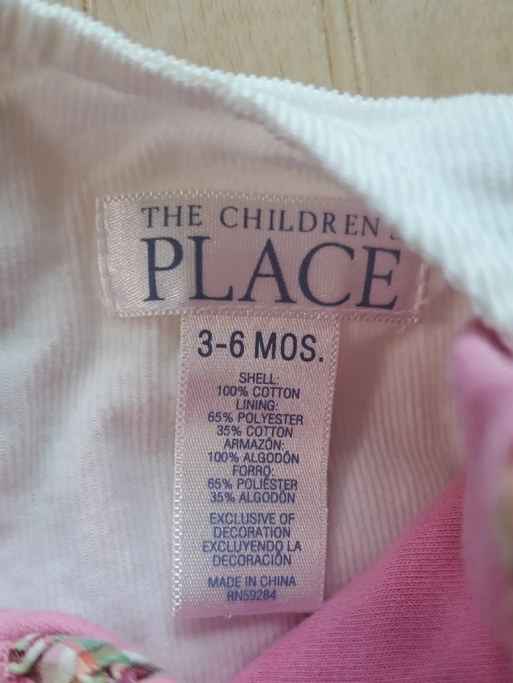 The Children's Place Corduroy Embroidered Ruffle Dress Top Set Shabby Chic